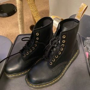 Vegan Black Leather Doc Martens